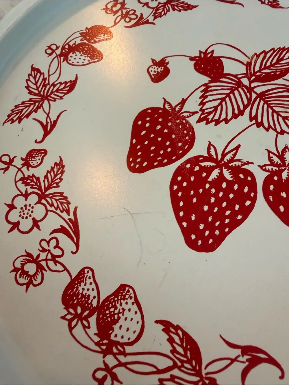Strawberry Metal Tray